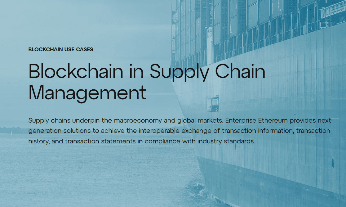 Blockchain in Supply Chain Management